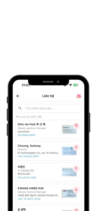 Boxcard app screenshot for vn