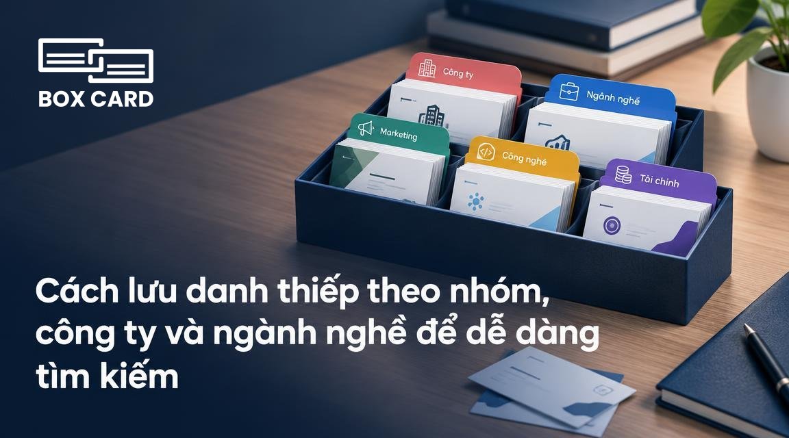 Cách lưu danh thiếp theo nhóm, công ty và ngành nghề để dễ dàng tìm kiếm