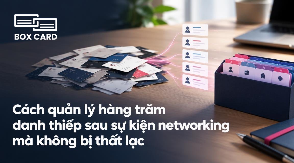 Cách quản lý hàng trăm danh thiếp sau sự kiện networking mà không bị thất lạc