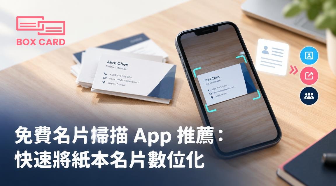 免費名片掃描 App 推薦：快速將紙本名片數位化