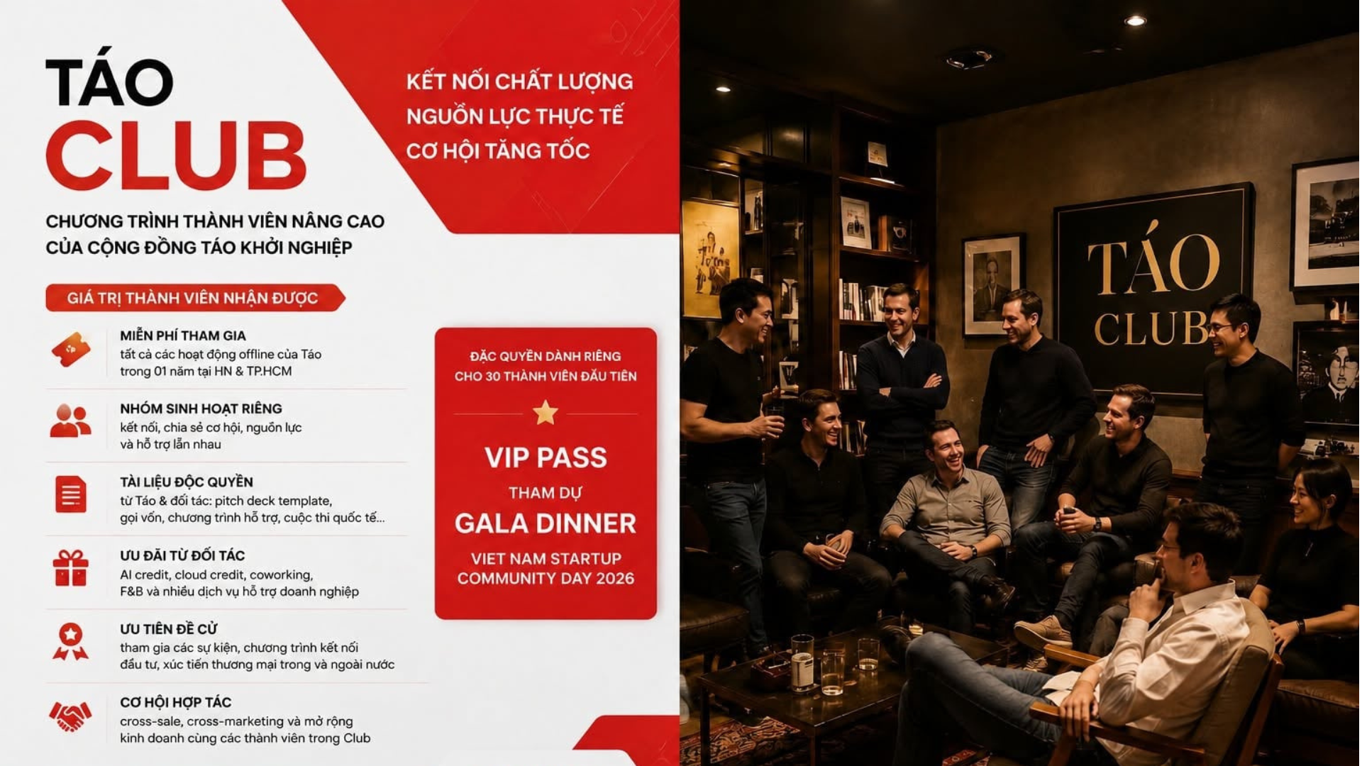 Tham gia Táo Club – Cộng đồng kết nối chất lượng dành cho Startup Việt Nam