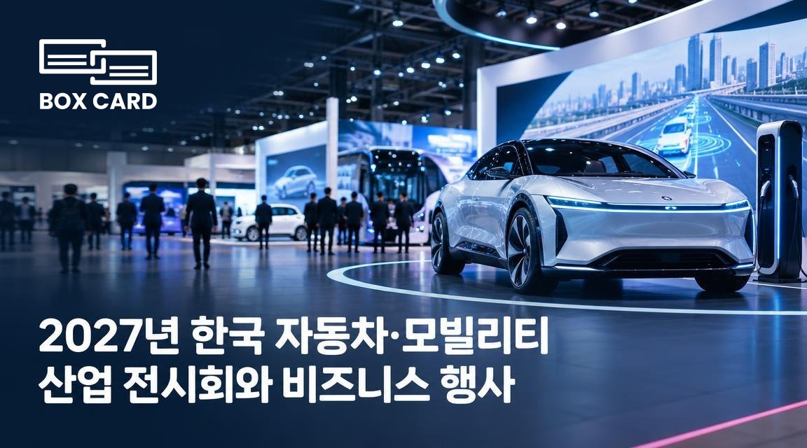 2027년 한국 자동차·모빌리티 산업 전시회와 비즈니스 행사