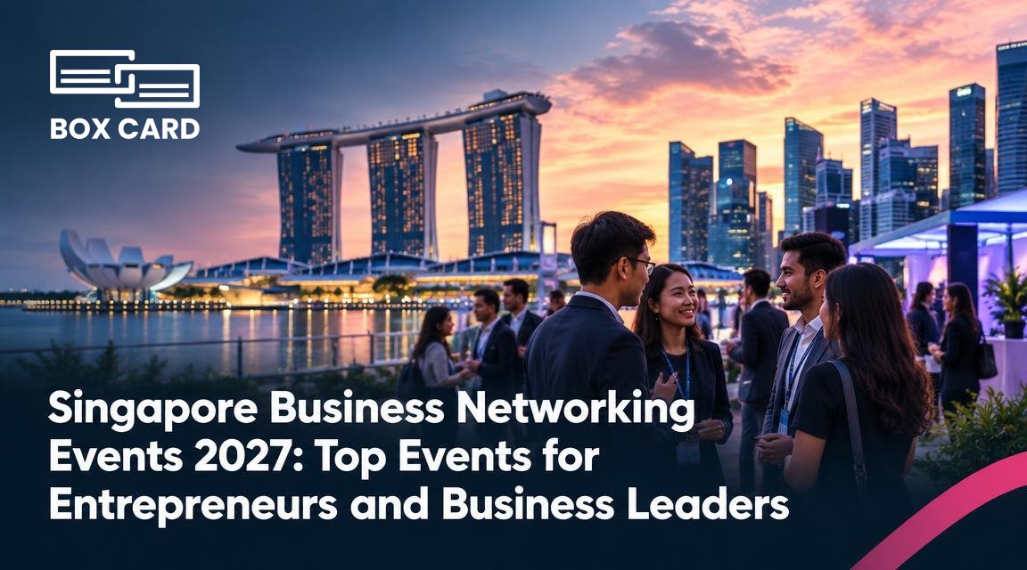 Singapore Business Networking Events 2027: Top Events for Entrepreneurs and Business Leaders