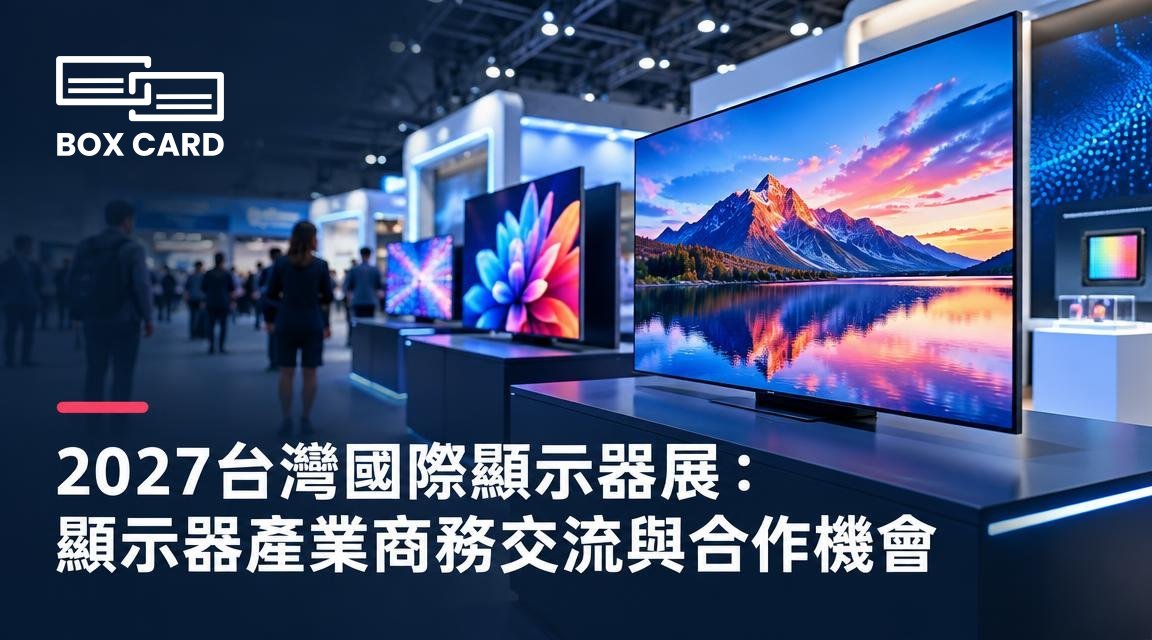 2027台灣國際顯示器展：顯示器產業商務交流與合作機會
